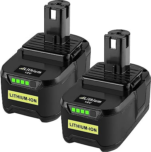2X 18V 5,5Ah/5500mAh P108 Ersatzakku für Ryobi Akku ONE+ RB18L50 RB18L25 RB18L40 RB18L20 RB18L15 RB18L13 P102 P103 P104 P105 P106 P107