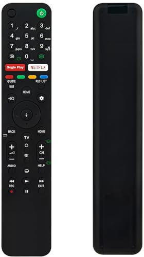 RMF-TX500E Télécommande remplacée Convient pour Sony Bravia TV KD-55XG8577 KD-55XH9005 KD-55XH9505 KD-65XG8596 KD-65XG9505 KD-65XH9288 KD-75XG9505 KD-55XG8505,sans Fonction vocale