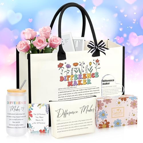 JSENGIFT Difference Maker Gifts for Teacher Coach Mentor Boss Leader, Thank You Appreciation Gifts for Coworkers Employee