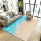 3D-Landschaftsdruck Strand Surf Wohnzimmer Teppich Flanell Schwamm Großer Badezimmerteppich Weicher Bereich Teppich für Schlafzimmer und Couchtisch Dekoration 120 x 180 cm