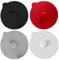 Mug Cover, 4pcs Silicone Cup Cover, Cup Covers for Drinks Silicone Lids Silicone Stretch Lids Reusable Anti Dust Teacup Lid for Home Outdoor Mugs Coffee Cups Wine Glasses (White/Grey/Black/Red)