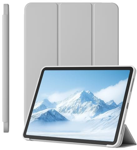 GKABXY Hülle für iPad (A16) 11 Generation 11 Zoll 2025, iPad 10 Generation 10.9 Zoll 2022, Weiche Rückseite-Hülle Schutzabdeckung, Auto Schlafen/Wachen, Grau