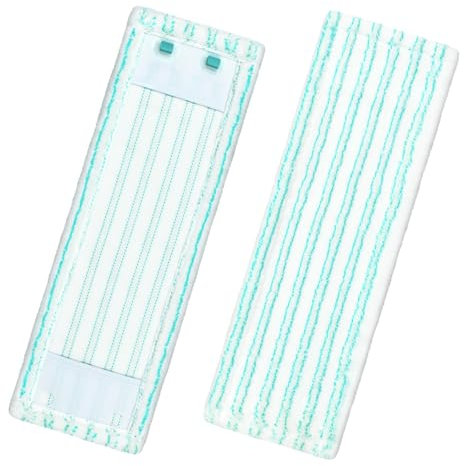 Atenyue 2 Stück Ersatz-Mikrofaser kompatibel mit Leifheit Profi XL Micro Duo/Profi XL Cotton Plus Bodenwischer Verdicken Mikrofaserbezug