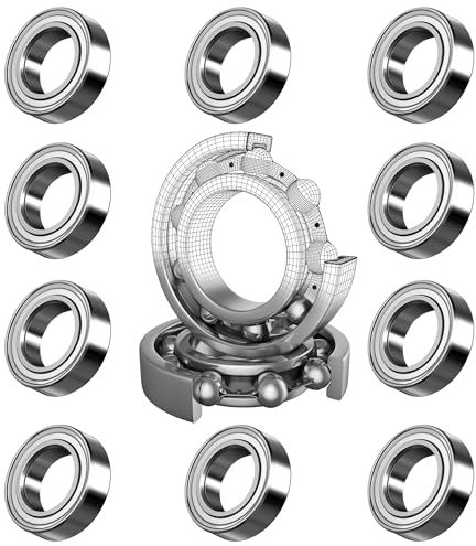 10 Stück MR117ZZ Mini Kugellager 7x11x3mm,Doppelt Geschirmt Rillenkugellager,Hochwertiger Lagerstahl für DIY, 3D-Drucker,Modellbau,Fräsmaschinen, Motoren,Verschiedene Mechanische Geräte, etc