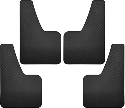 paraspruzzi universali in gomma per auto Per Fiat 500 500C 500L 500X 500e Per Abarth 595 695 Paraspruzzi Paraspruzzi Racing Parafanghi Parafanghi Adesivo(Nero)