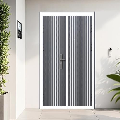 Mosquitera Puerta Magnetica 77 x 198 cm Se Cierra Automáticamente Mosquiteras Puertas Magneticas Fácil Instalación sin Taladrar para Puerta Exterior de Balcón/Patio, Blanco