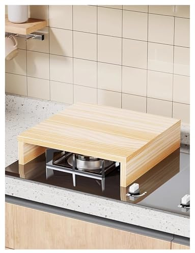 Gas Hob Cover Plate,Kitchen Storage Rack for Electric Stove,6cm/10cm Heightening Cookers Base Tray for Garage Kitchens Shops(H 6cm/2.4in,40x20cm/15.7x7.9in)