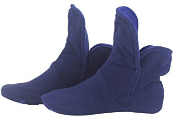 RAIKOU Hausschuhe für Damen, Herren für drinnen aus Micro Fleece mit ABS und Rutschfester Sohle,Haussocken Stoppersocken mit Super Flauschige Hüttenschuhe (Navy/Royalblau,37/40)