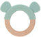 LÄSSIG Baby Greifling Beißring Beißhilfe Holz Silikon schadstoffgeprüft Spielen Anfassen Motorik Zahnen/ Teether Ring, Little Chums Dog, blau