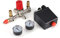 Vanne De Pression Compresseur Limiteur De Pression, Commutateur De Pression Gauge Double Sécurité Compresseur Vanne De Pression Vanne De Régulation De Pression Avec 90-120 Psi Régulateur De Pression