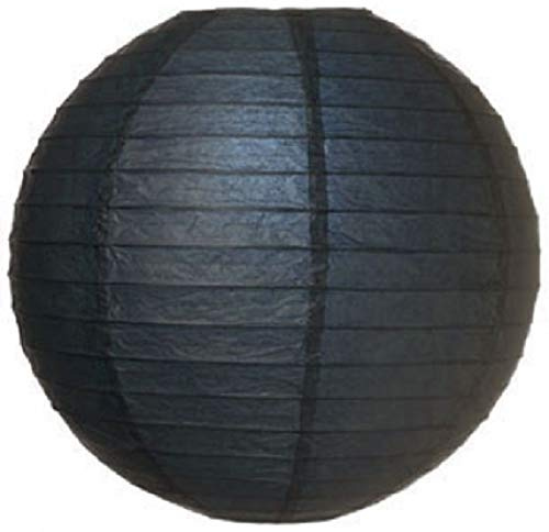 Lampion schwer entflammbar schwarz 75 cm