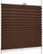 SchattenFreude Klemmfix-Plissee für Fenster | Mit Klemm-Haltern | Ohne Bohren | Braun, Breite: 30cm x Höhe: 100cm