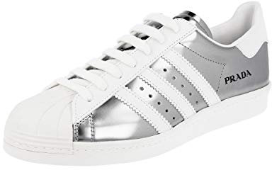 Prada Herren Weiss Leder Sneaker 2EG321 44 EU/UK 10