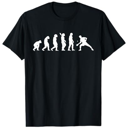 Tischtennis Evolution Tischtennisspieler Pingpong Sportler T-Shirt