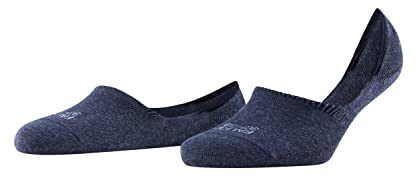 FALKE Damen Füßlinge Invisible Step High Cut W In Baumwolle unsichtbar einfarbig 1 Paar, Blau Navy Melange 6127, 35-36