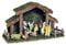 Marco Paul Christmas Indoor Christmas Decorations - 38x22cm Traditional Nativity Scene for Living Room, House, Home Tabletop and Window kids hand painted Wooden Nativity Scene