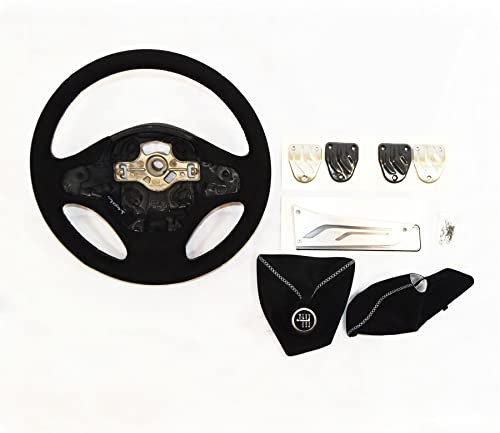 LSC 51952353307: Original OEM M-Performance Sport Lenkrad, Gamaschen, Pedale – Starter Kit – NEU von lsc