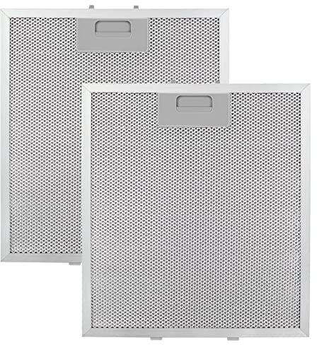Soobool Verbesserter W10169961A Fettfilter für Dunstabzugshauben, kompatibel mit Whirlpool, 30,5 x 26,7 x 0,9 cm (L x B x H), Standardgröße, 3-lagiges Aluminiumgeflecht, 2 Stück