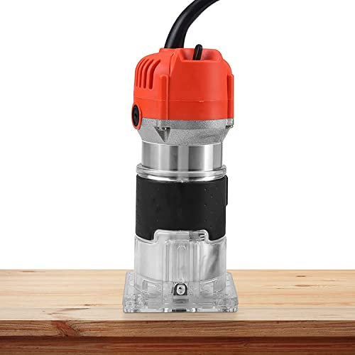 Einhandfräse Oberfräser Durchmesser 6,35 mm, Oberfräse 30000 r/min professional Kantenfräse 580W Elektrische Holzfräse Einhandfräse, für Holzbearbeitung für Holz- und Laminatböden