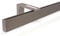 Deco-Raum Gardinenstange auf Maß Innenlauf eckig Wandbefestigung Wandträger mitte Lauf 8,3cm Vorhangstange Flächenvorhang Schiene Innenlaufstange für Vorhänge Edelstahl-optik 220cm
