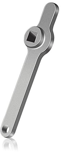 profiwoab Llave de calefacción cuadrada de acero inoxidable, mango de ventilación de radiador, estable y resistente, para radiadores, 70 mm