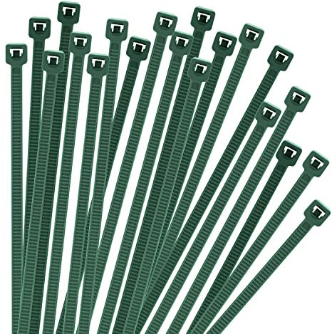 Armpow 1000 PCS 2.5mmx150mm 6 inch Cable Zip Ties, 18lbs Tesile Strength, Premium Tie Wraps Self-Locking Nylon Zip Ties for Indoor and Outdoor Use(Drak Green)