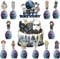 S-tar Wars Cake Toppers,25PCS Y-oda Cupcake Toppers Minnie Cake Toppers Happy Birthday Cake Decoration Cartoons Birthday Cake Decoration Themed Party Decorations for Baby Shower, Kids Birthday Party S