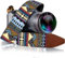 Camera Strap for All DSLR and Mirrorless camera Including Binoculars. Neck , Shoulder & Crossbody Camera Strap Stripes Woven Vintage Pattern Vegan Leather. Best Gift for Men & Women Photographers