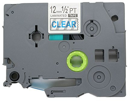 BROVACS Etikettenband, kompatibel mit Brother P-Touch TZ 133 TZe 133, 12 mm, OPA1113C, Blau auf Transparent, 1 Packung