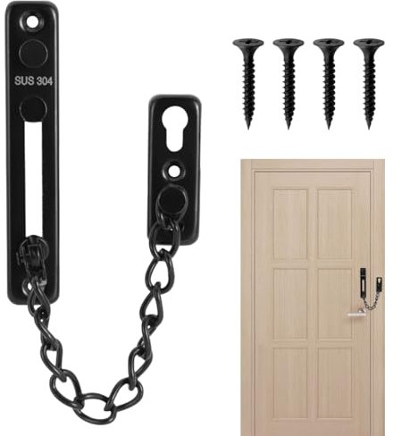 304 Edelstahl Anti-Diebstahl-Kette Hotel, Wohnung, Zimmertür Anti-Diebstahl-Sicherheitsschloss Schnalle Anti-Diebstahl-Türschloss Kettenschloss