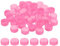 PATIKIL 1.2inch Plastic Bottle Caps for Crafts, 50Pcs Reusable Protection Bottle Screw Lids for Empty Container DIY Scrapbook Decorations, Pink