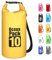 MORAINJAY 10L wasserdichte Tasche, Gelb Dry Bag 2L/5L/10L/15L/20L/25L/30L mit Verstellbarem Gurt, Schützt Telefon/Karte, Roll Top Wasserdichter Beutel Rucksack für Schwimmen/Rafting/Bootfahren