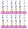 OH YEAH - Pack 12 Uds - Cañón Confeti Revelación de Género Rosa 50 cm - Revelación Sexo Bebé - Confeti Rosa - Baby Shower - FÁCIL DE USAR
