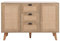 MAISON ARTS Rattan Cabinet Sideboard Buffet with Storage Boho Accent Cabinet with 2 Doors and 3 Drawers for Living Room Dining Room Entryway