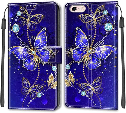 Phone Case for iPhone 6 Plus/iPhone 6s Plus Case, PU Leather Flip Wallet Case Magnetic Closure Cover Case for iPhone 6 Plus/iPhone 6s Plus