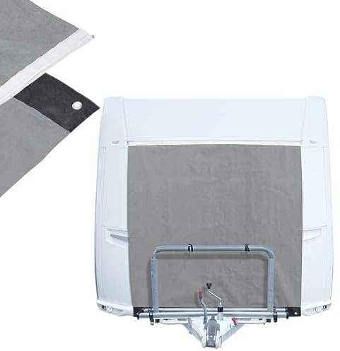 Bugschutzplane für Wohnwagen Frontschutzplane 140-200 x160 cm Schutzplane mit Keder Schutzplane Caravan Bugplane (180x160cm)