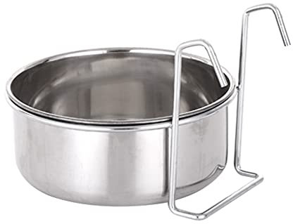 Hxyxbnhno Stainless Steel Hanging Pet Bowls for Dogs & Cats Cage and Crate Feeder Dish for Food and Water Multi Sizes