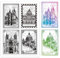 GLOBLELAND Vintage Kirche Transparente Silikonstempel Gebäude Kirchen Klare Stamps Vintage Briefmarken Silikonstempel Für Kartengestaltung DIY Prägung Journaling