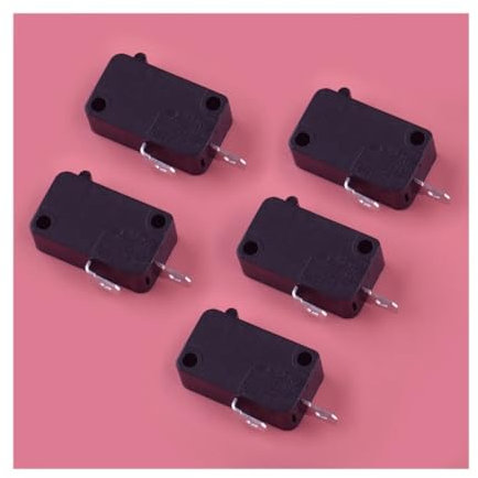 5Pcs Micro Switch 2Pins for Air Fryer XL Power XL Vortex KW7-0 16A 125V Kitchen Microwave Oven Welding Gun Induction Cooker