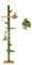 EROMMY Kratzbaum Deckenhohe,230-268cm höhenverstellbar,5 Etagen Kaktus-Kratzbaum hoch schmal mit Hängematte,blattförmiger Plattform und Hängekugeln Sisal +Teddy-katzenbaum