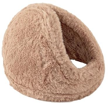 sdhienbb Cache-oreilles en fausse fourrure pour femme - Chauds - En peluche - Pour l'hiver - Cache-oreilles marron, café, taille unique
