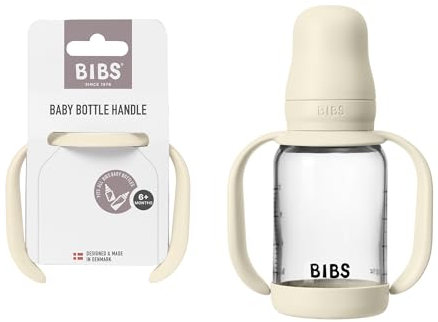 Bibs | Baby Bottle Handle | Easy & Comfortable Grip | Non-Slip Surface | BPA-Free | Dishwasher Safe | BIBS Baby Bottle Accessories | Ages 6+ Months | Ivory