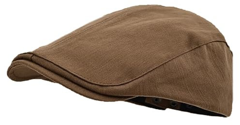 Bigoco Casquette Béret Plate Coton Homme Casquette Réglable Souples Vintage Casquette Newsboy Ivy Gatsby