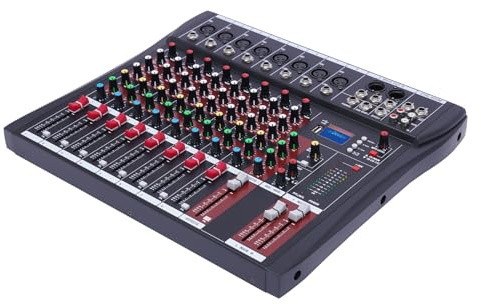 Bluetooth Live Audio Mixer Soundkarte Phantomspeisung Mischpult Digitalaudio Konsole VerstäRker Mixe Aufnahme Mischer Equalizer Professioneller Soundboard Tischsystem Digitale Schnittstelle Compute