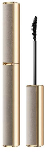 Volumizing Waterproof Mascara Schwarz – 24h Curl & klumpenfreie Formel, schmutz- und schweißfest für natürlichen Wimpern-Lift, Kunstleder-Etui,Wasserfeste Wimperntusche(1 Stück)
