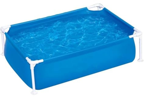 Marco Piscina 120-300cm Acero Pro Rectángulo Piscina Elevada Piscina Elevada Rectangular Familiar Piscina Elevada Piscina Exterior Jardín(120 * 92 * 33cm)
