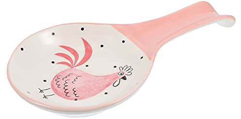 GLEAVI Keramik Löffelständer Rosa Utensilienständer Schaufelständer Löffelhalter Küchenutensilienhalter Kochlöffelhalter Löffelablage Für Küche