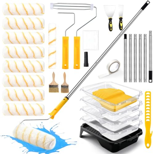 Kit de Peinture Professionnel 30 Pièces – Set de Rouleaux à Peinture