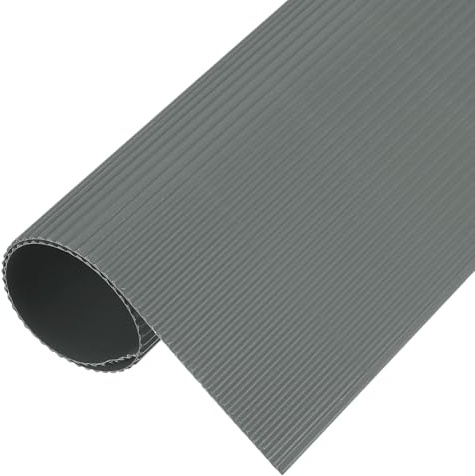 QUARKZMAN 5 Stück Wellpappe Blätter 35cm x 25cm x 1,2mm Grau Karton | Für DIY Basteln