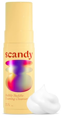 Scandy Bubbly Baddie Foaming Cleanser - Feuchtigkeitsspendende, vegane Reinigungsschaum Gesicht mit Birkensaft, Tensiden aus Kokosnussöl und Xylit - Schaumreinigung zur Make-up-Entfernung, 150 ml